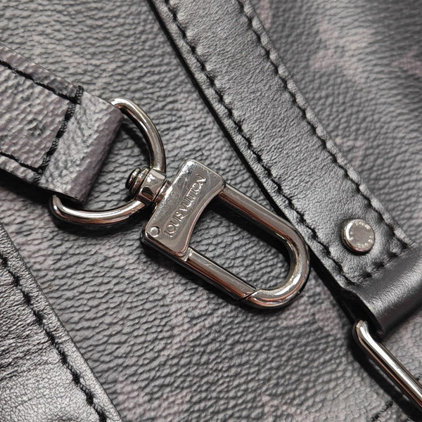 KEEPALL Mini Monogram Coated Canvas Black