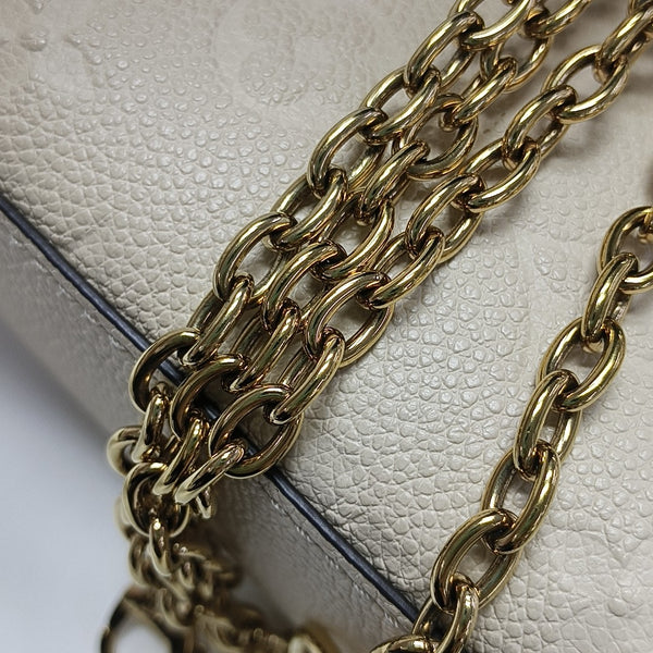 NANO MADELEINE Nano Monogram Calfskin Beige