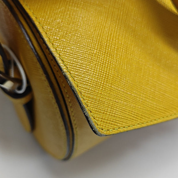 Calfskin Top Handle Bag Yellow