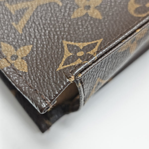 TOILET POCKET 26 Monogram Coated Canvas Brown
