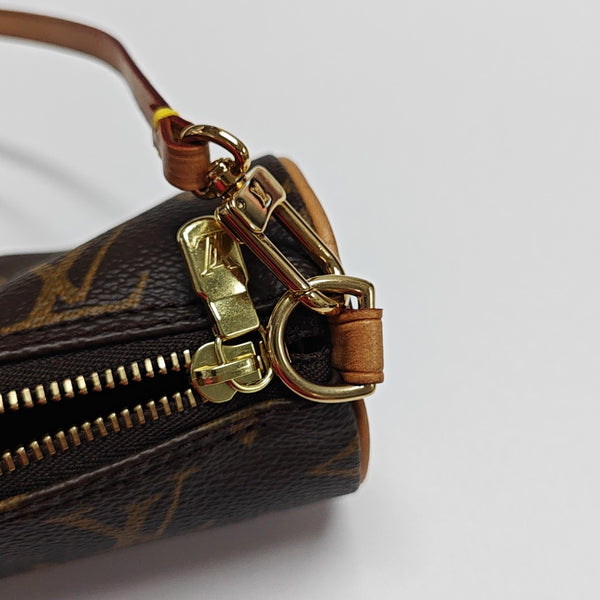 PAPILLON Mini Monogram Coated Canvas Brown