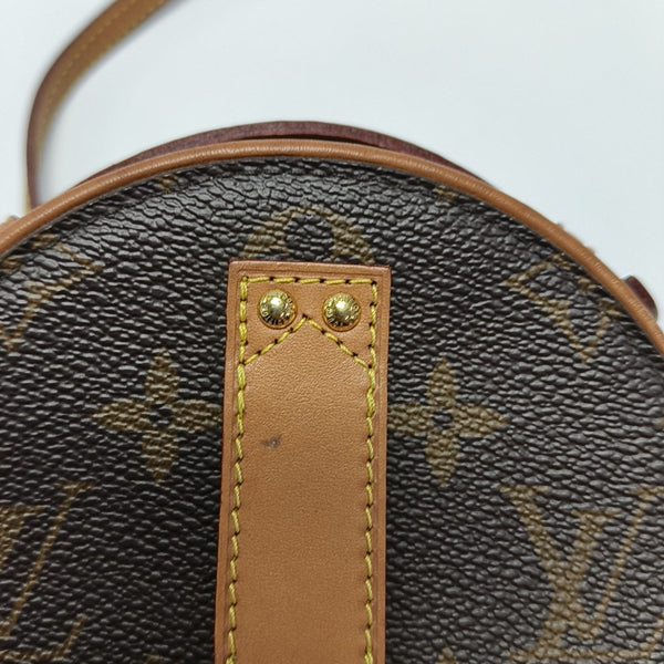 BOITE CHAPEAU Mini Monogram Coated Canvas Brown