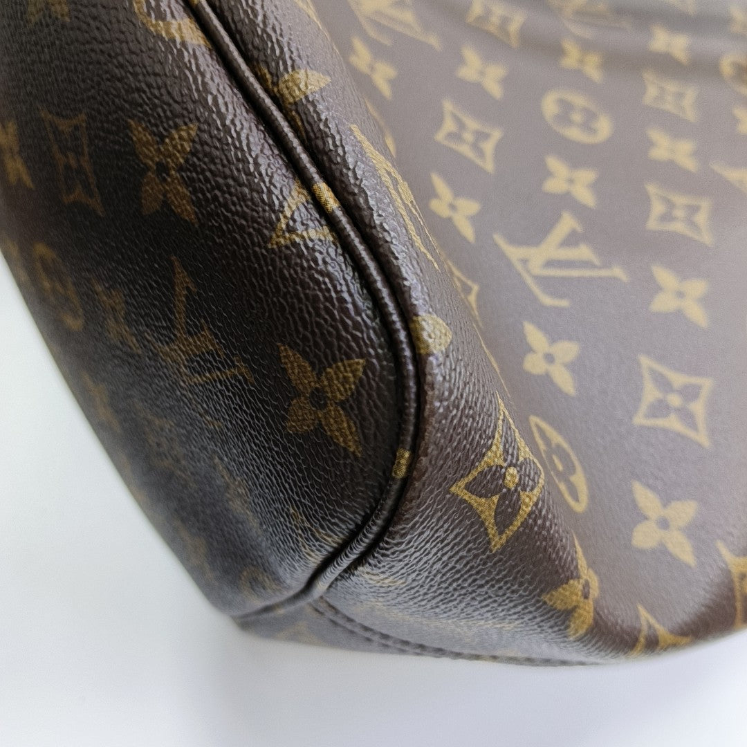 NEVERFULL MM Monogram Coated Canvas Brown