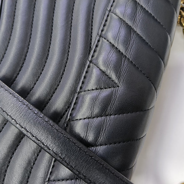 NEW WAVE PM Quilted Calfskin Black
