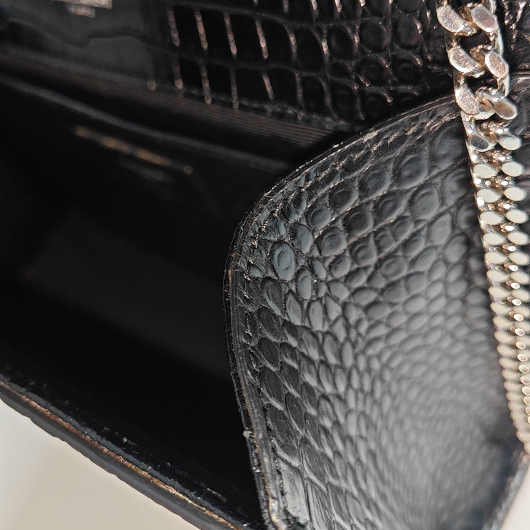 Calfskin Shoulder Bag Black