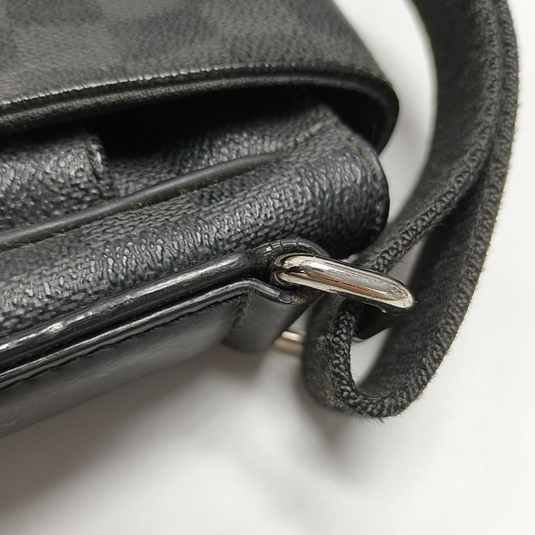 DISTRICT MM Damier Graphite Coated Canvas Gray