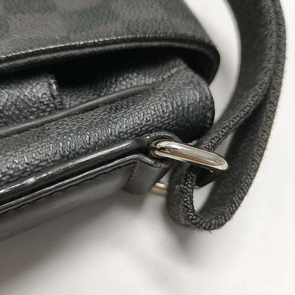 DISTRICT MM Damier Graphite Coated Canvas Gray
