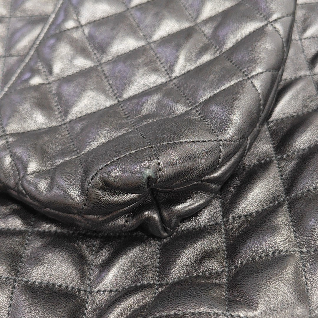 ICARE Extra Large Quilted Lambskin Black