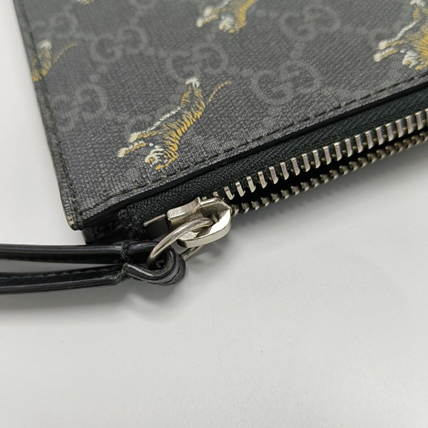 GG Supreme Monogram Coated Canvas Black