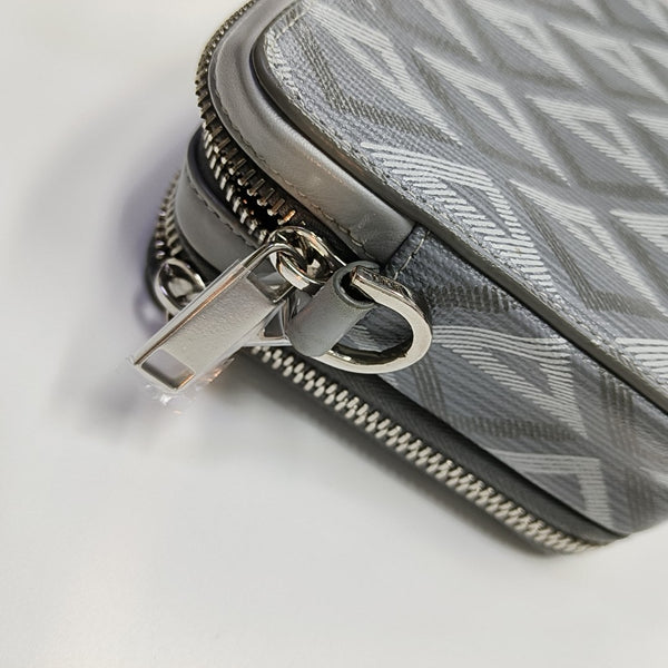Coated Canvas Shoulder Bag Gray
