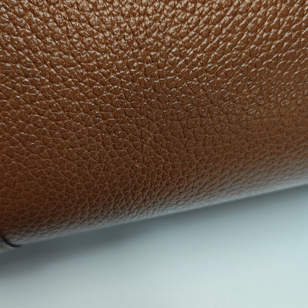 Calfskin Top Handle Bag Brown