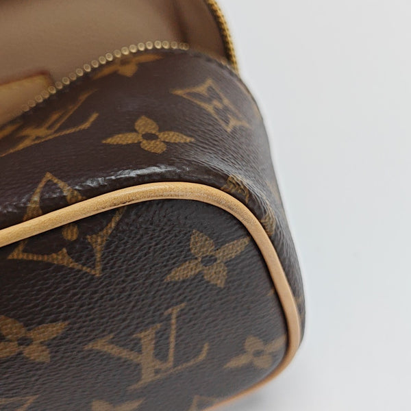 NICE Super Mini Monogram Coated Canvas Brown