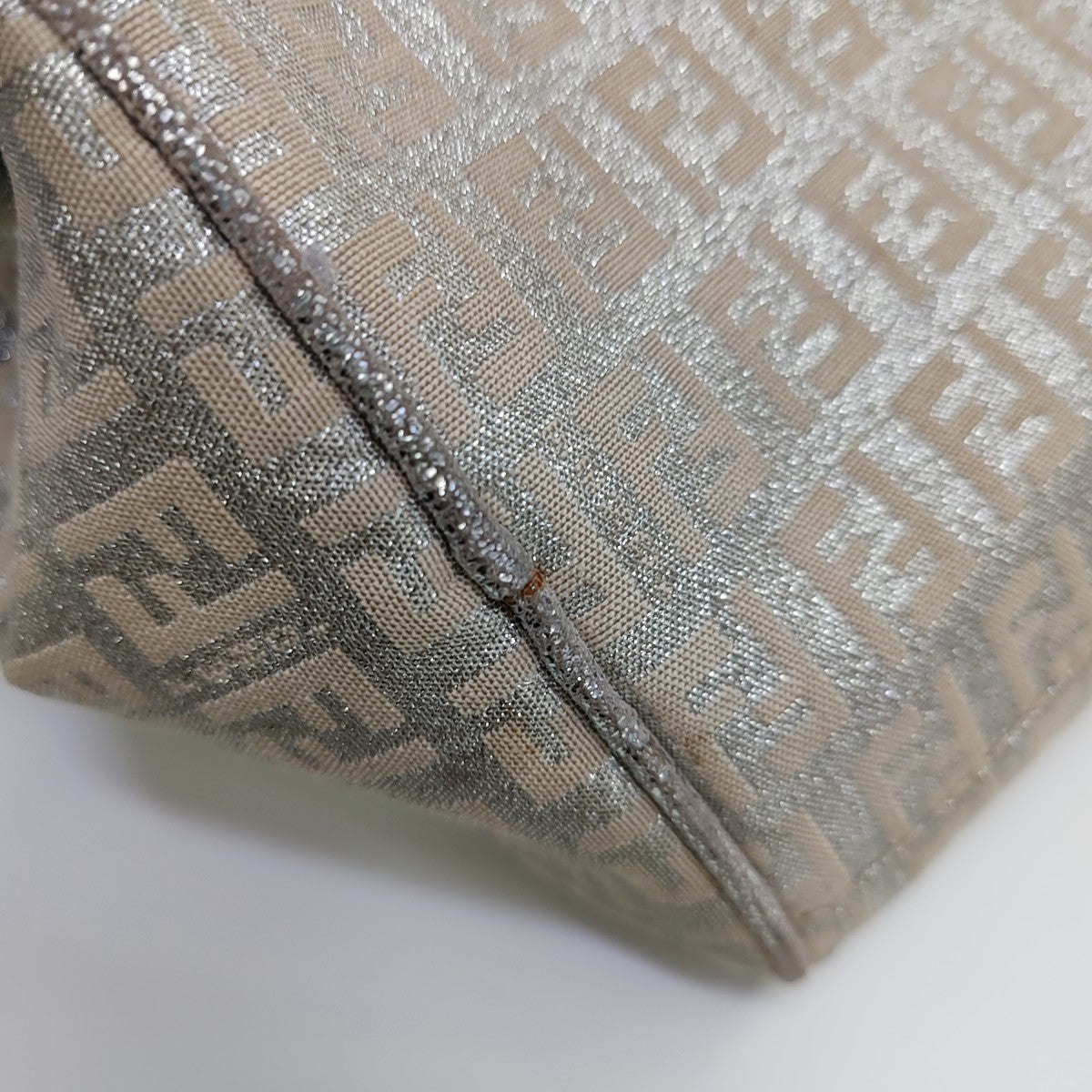 Canvas Top Handle Bag White