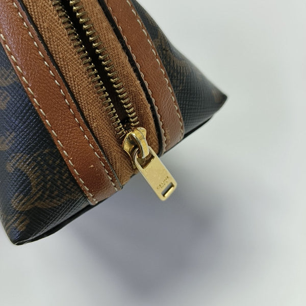 TRIOMPHE CANVAS Mini Coated Canvas Brown
