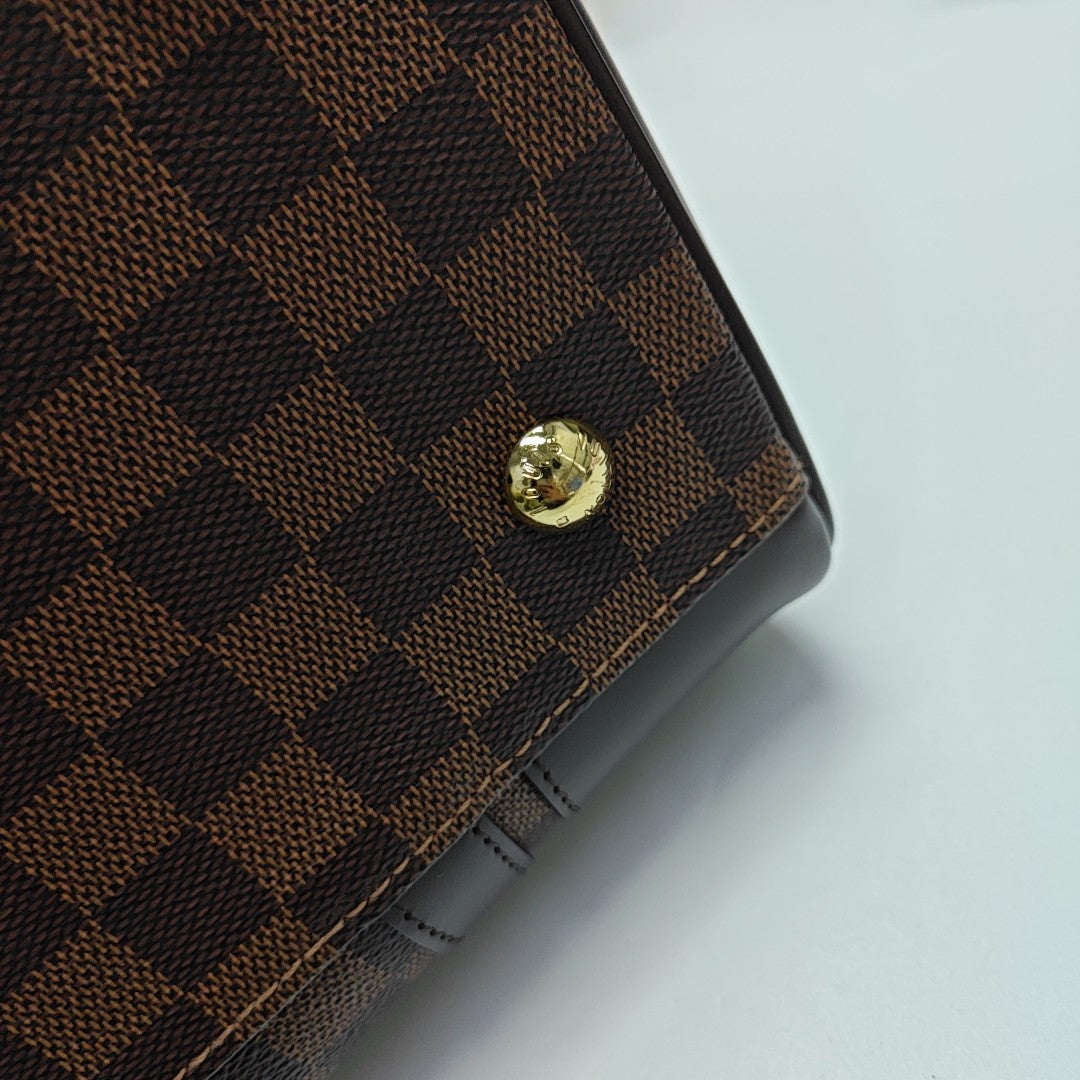 BERKELEY Damier Ebene Coated Canvas Brown
