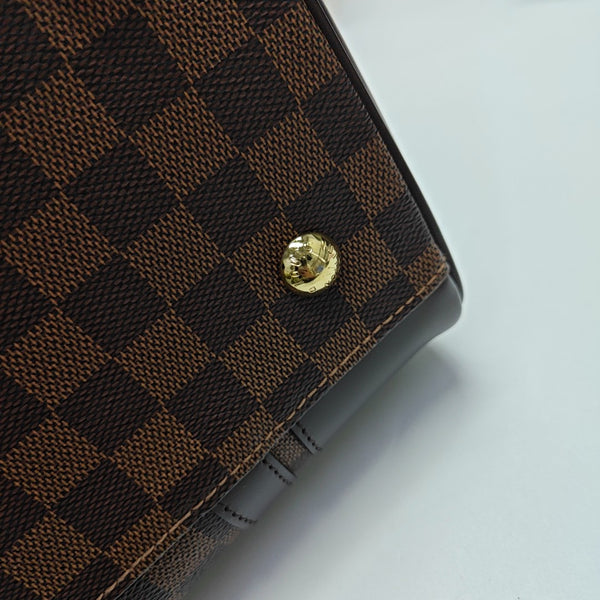 BERKELEY Damier Ebene Coated Canvas Brown