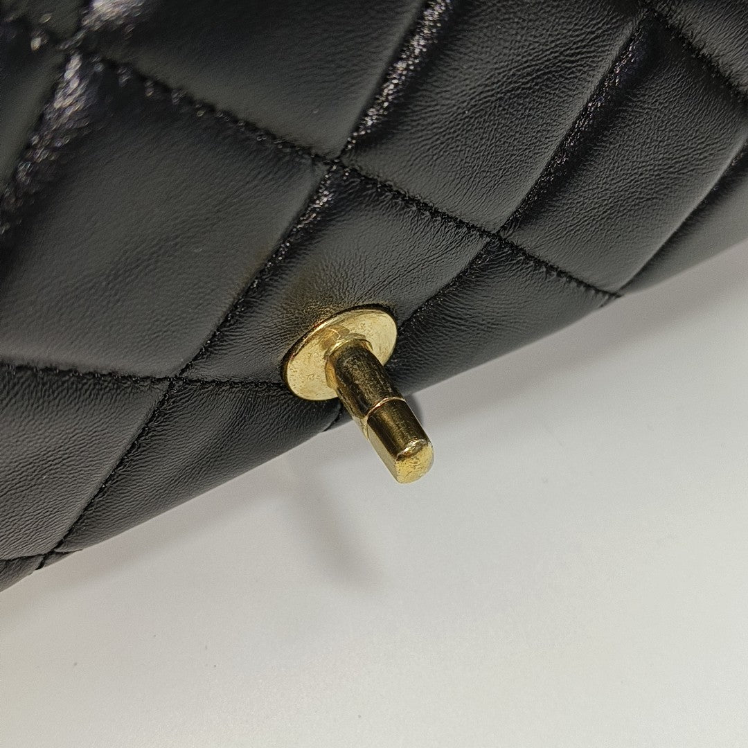 Quilted Lambskin Medium Black