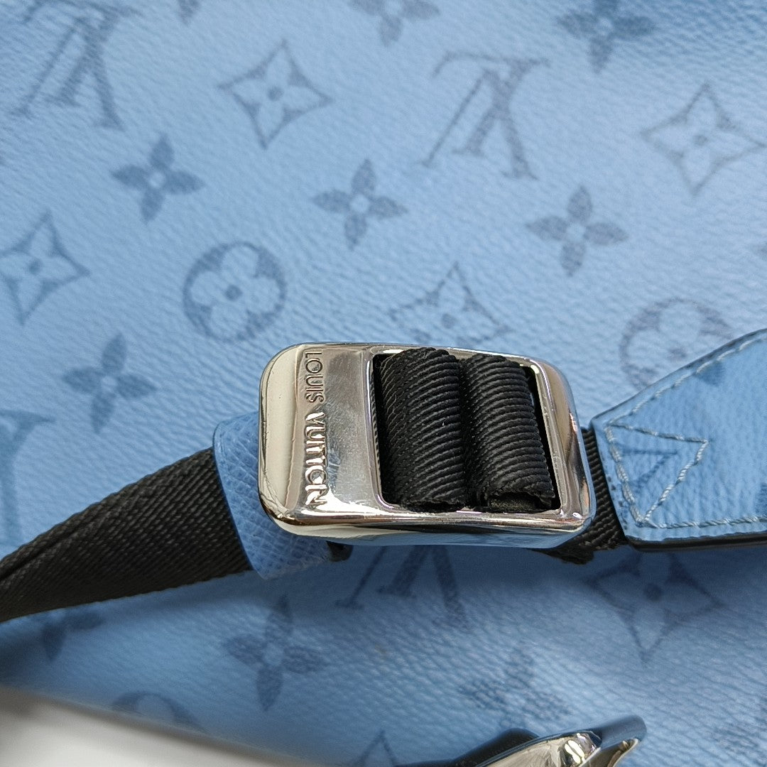 TAIGARAMA Monogram Coated Canvas Blue