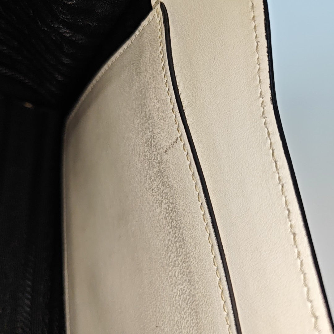 Monochrome Saffiano Calfskin White