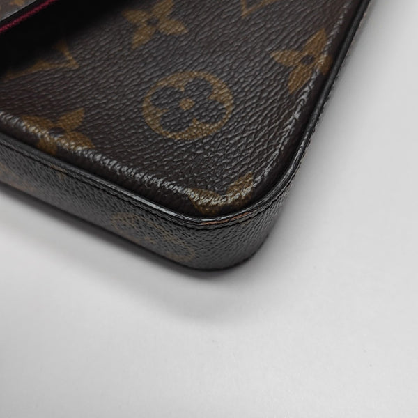 FÉLICIE Monogram Coated Canvas Brown