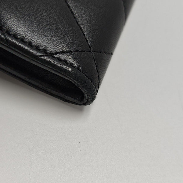 Quilted Lambskin Wallet Black