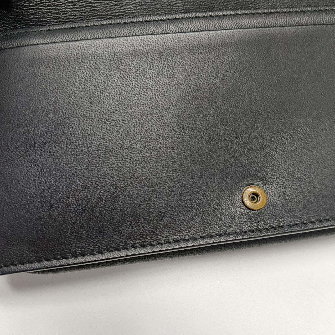 Lambskin Crossbody Bag Black