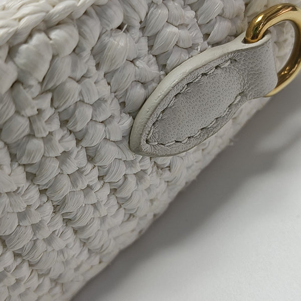 Fabric Shoulder Bag White