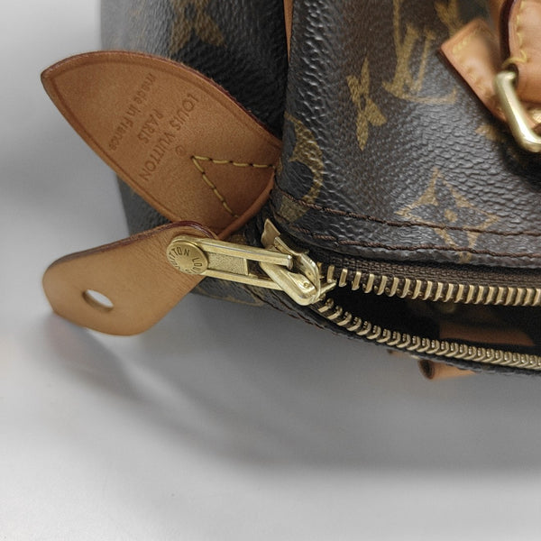 SPEEDY 25 Monogram Coated Canvas Brown