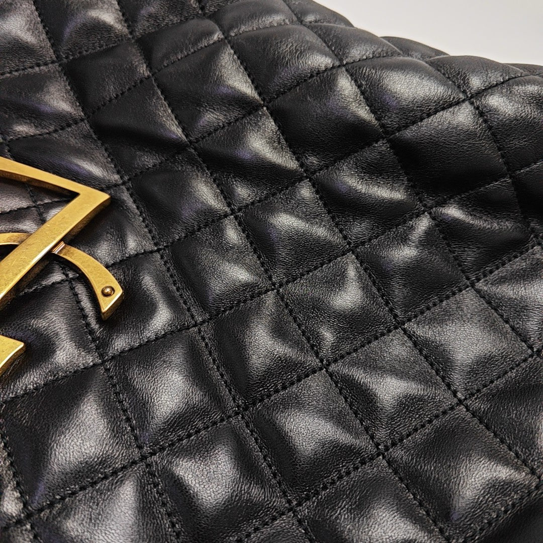 ICARE Extra Large Quilted Lambskin Black