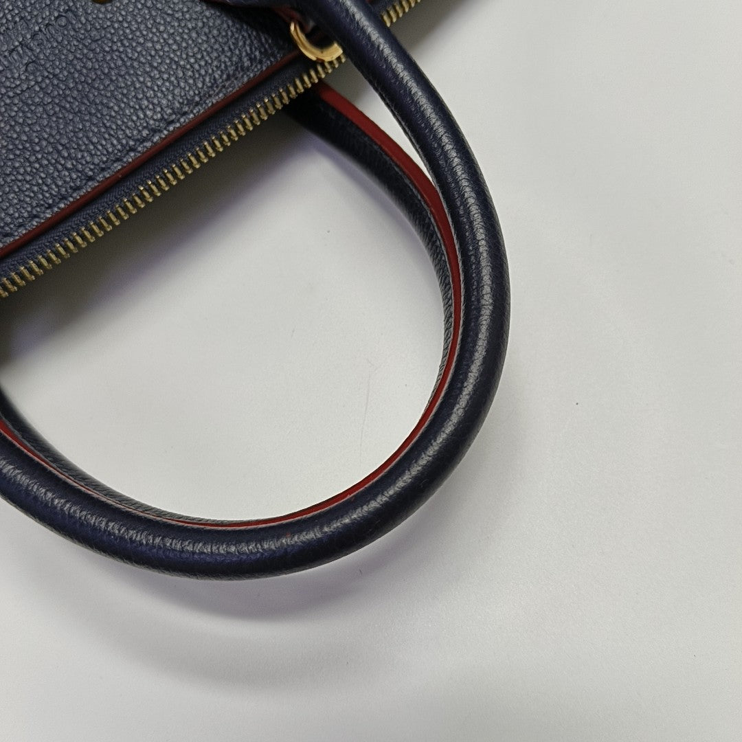 PONNEUF MM Monogram Calfskin Blue