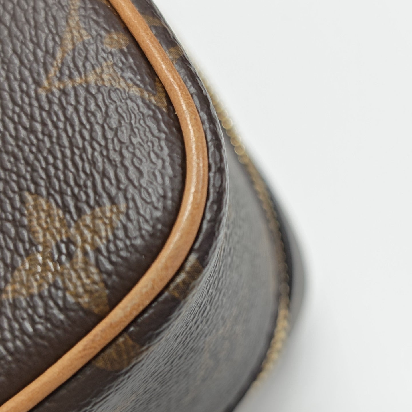 NICE Super Mini Monogram Coated Canvas Brown