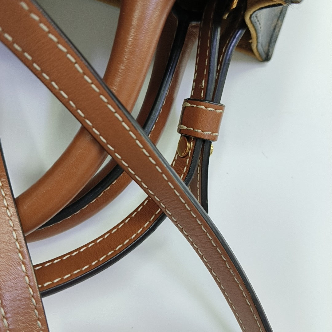 CABAS CELINE Mini Coated Canvas Brown