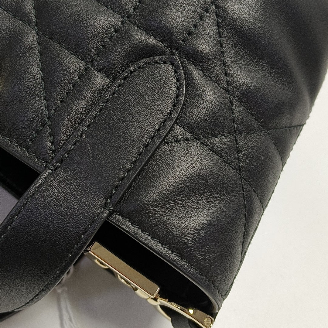 Toujours Nano Cannage Calfskin Black