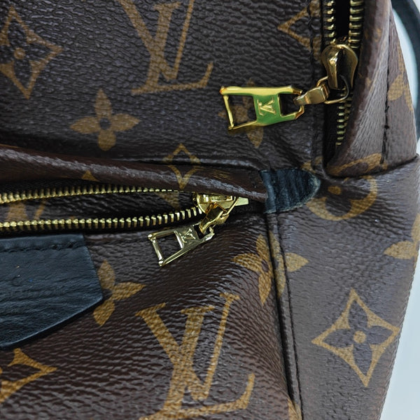 PALM SPRINGS Mini Monogram Coated Canvas Brown