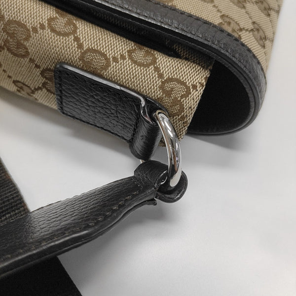 Monogram Canvas Shoulder Bag Brown