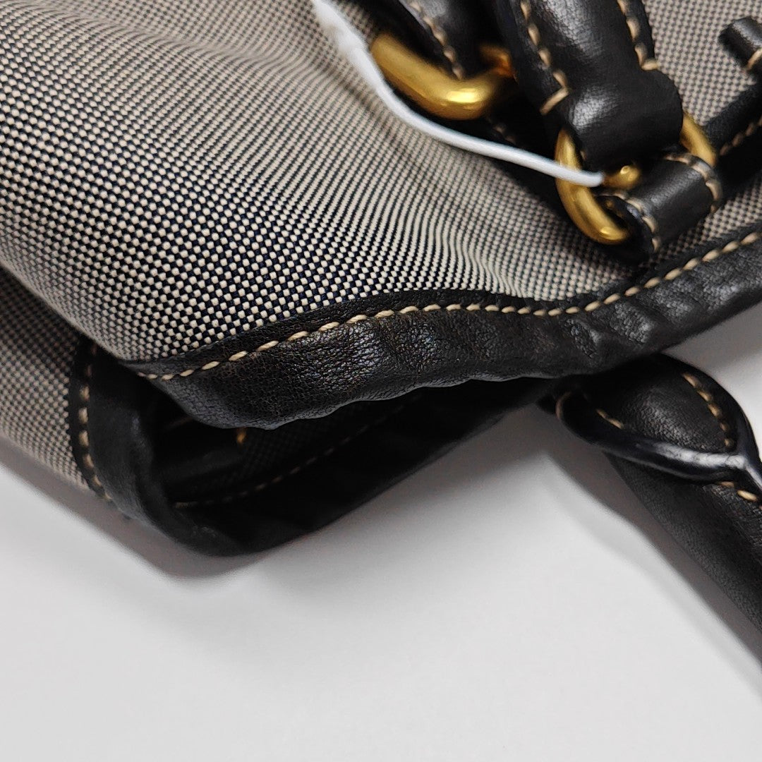 Fabric Shoulder Bag Gray