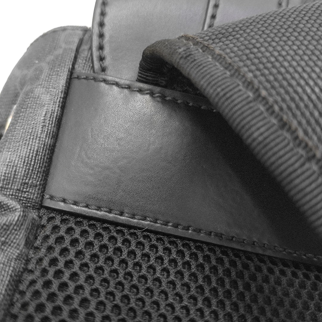 GG Supreme Monogram Coated Canvas Black