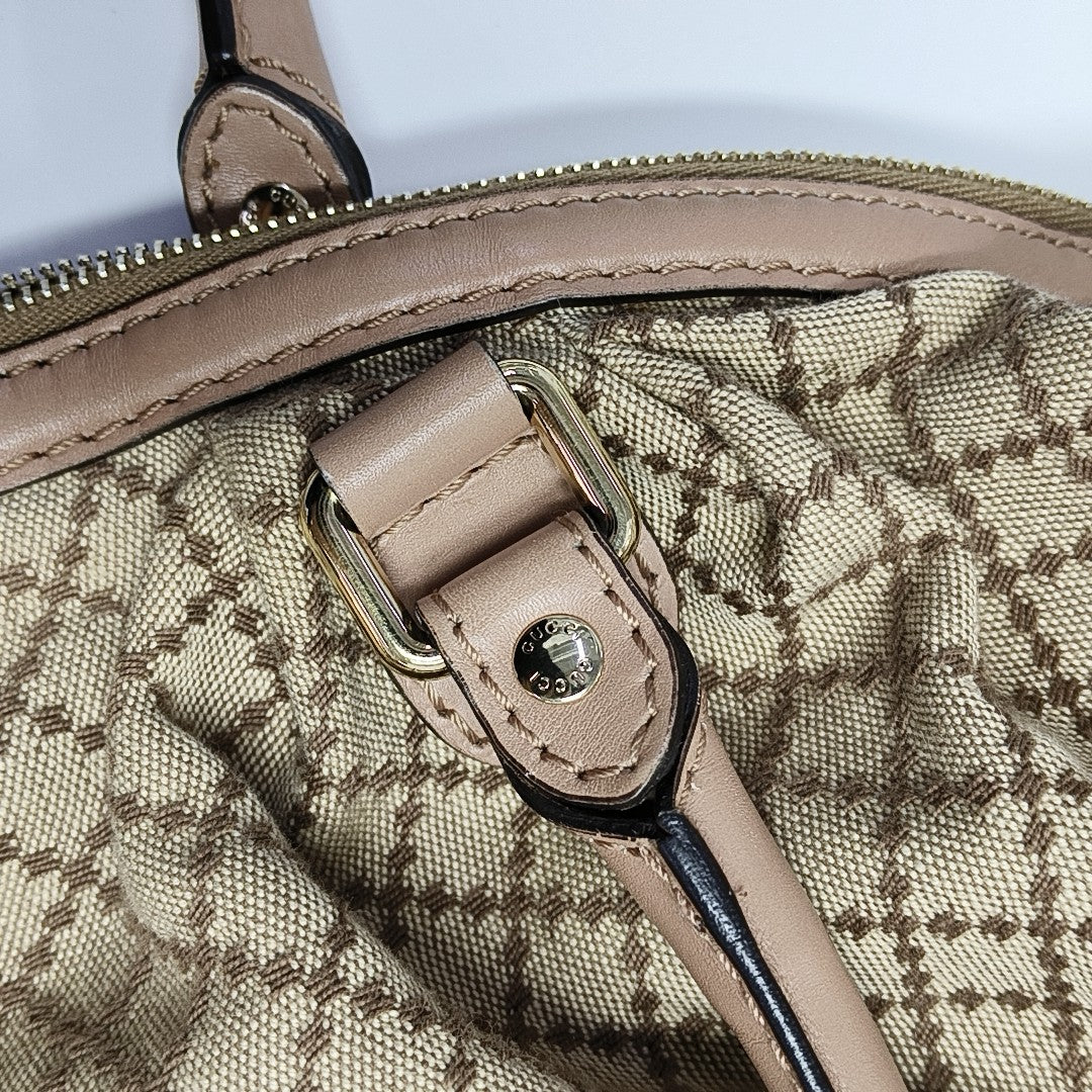 Sukey Quilted Canvas Beige