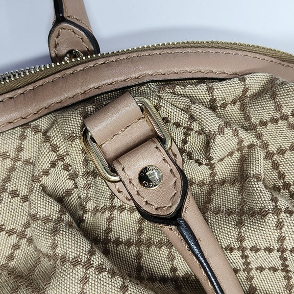 Sukey Quilted Canvas Beige