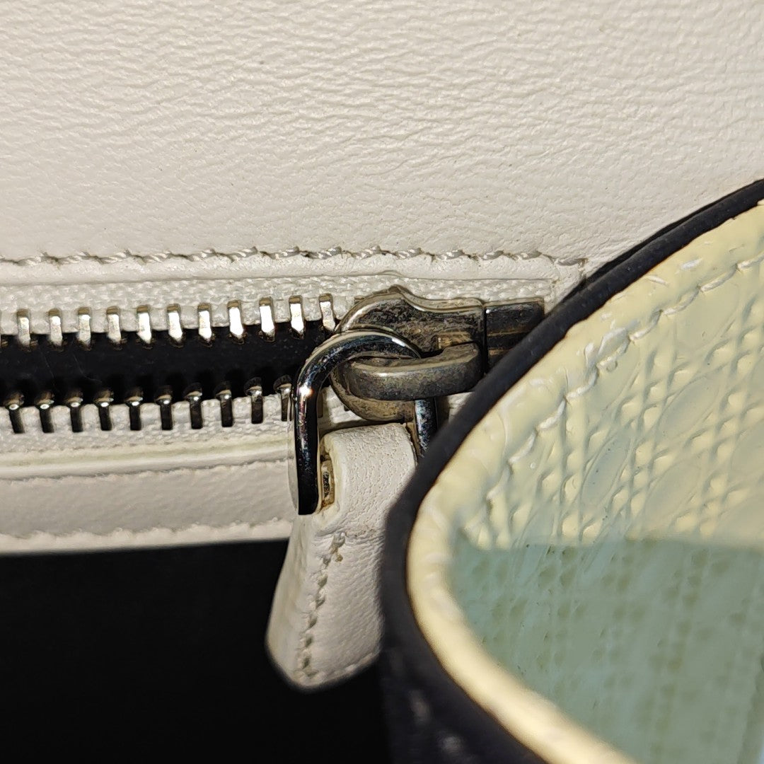 Diorama Small Cannage Calfskin Yellow