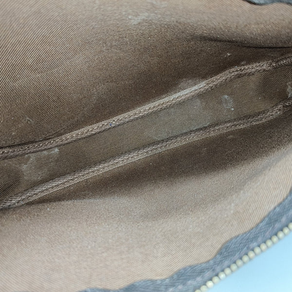 ACCESSOIRES Monogram Coated Canvas Brown
