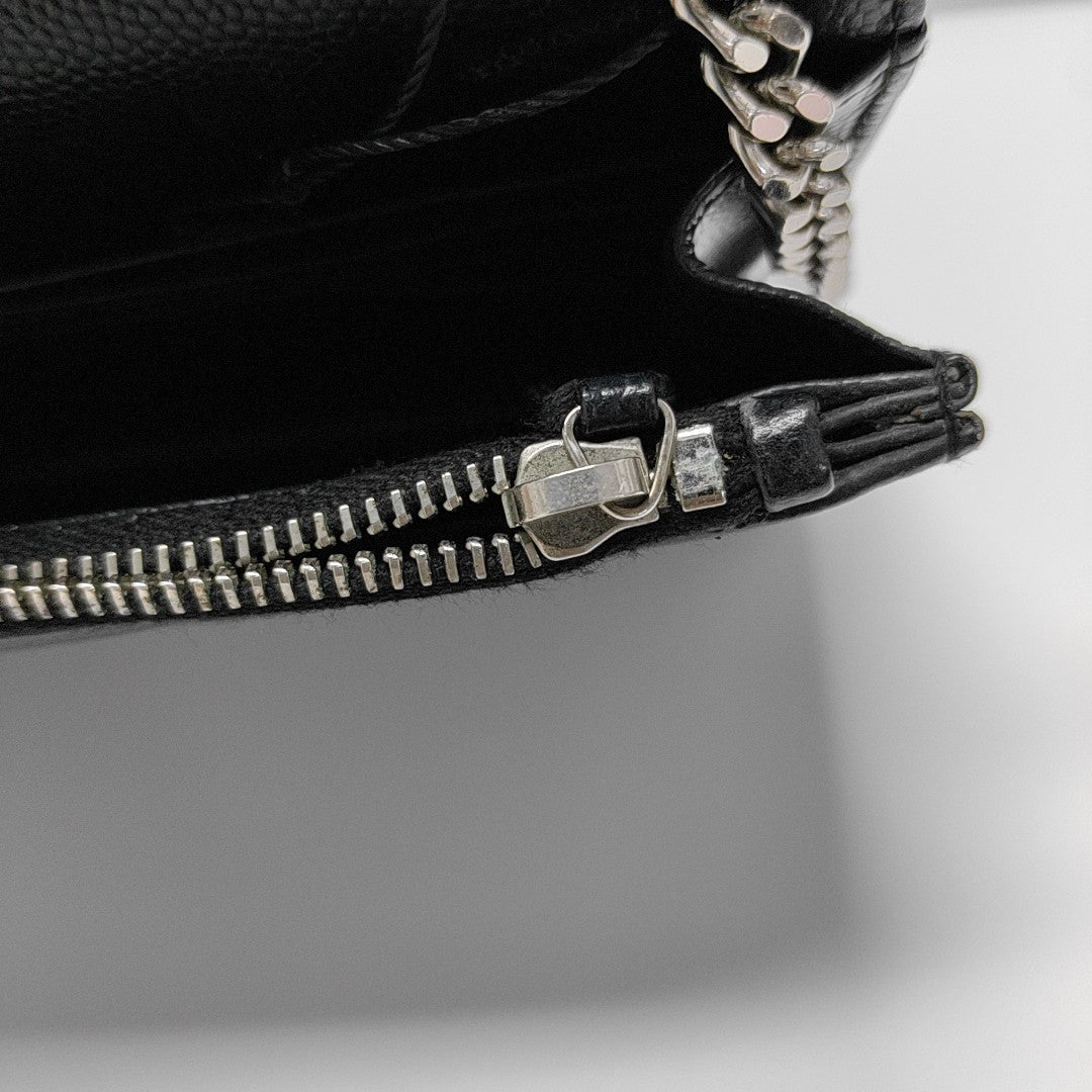 MONOGRAM WOC Chevron Calfskin Black