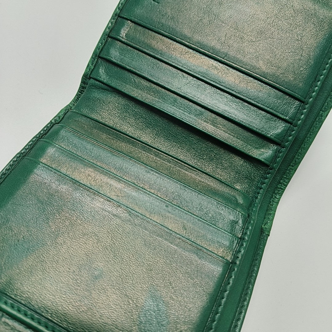 Calfskin Wallet Green