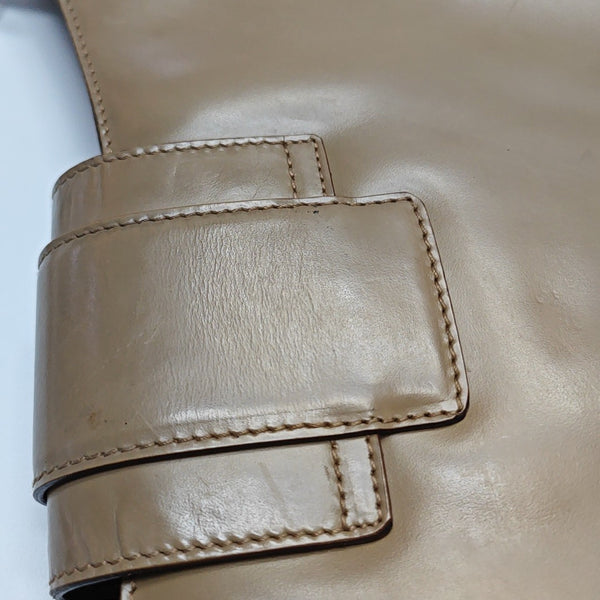 Calfskin Shoulder Bag Beige