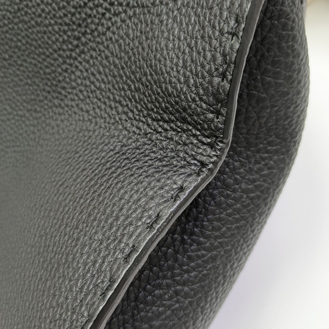 Calfskin Shoulder Bag Black