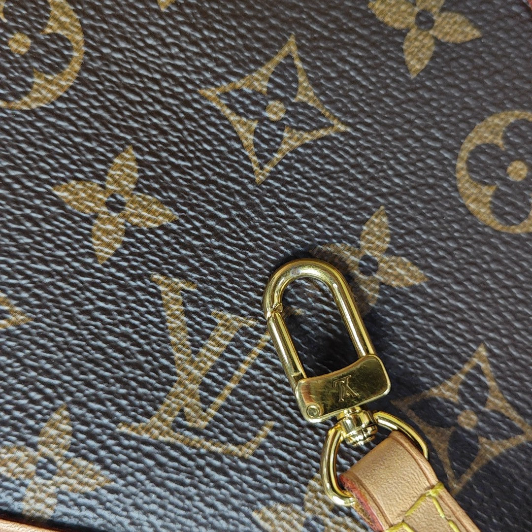 ALMA BB Monogram Coated Canvas Brown