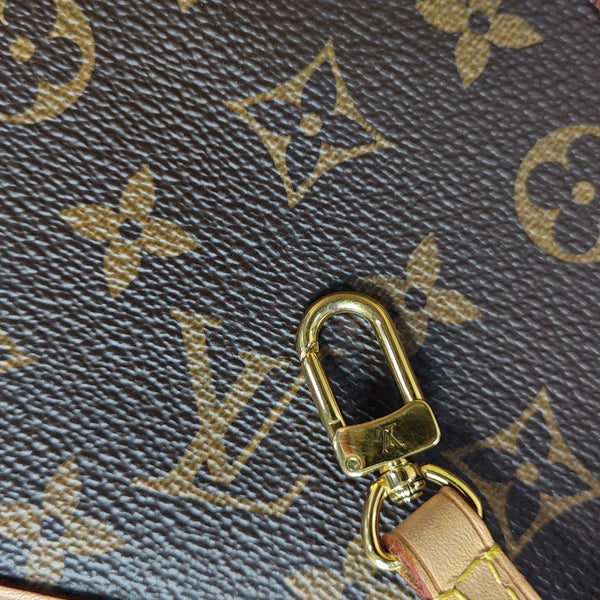 ALMA BB Monogram Coated Canvas Brown