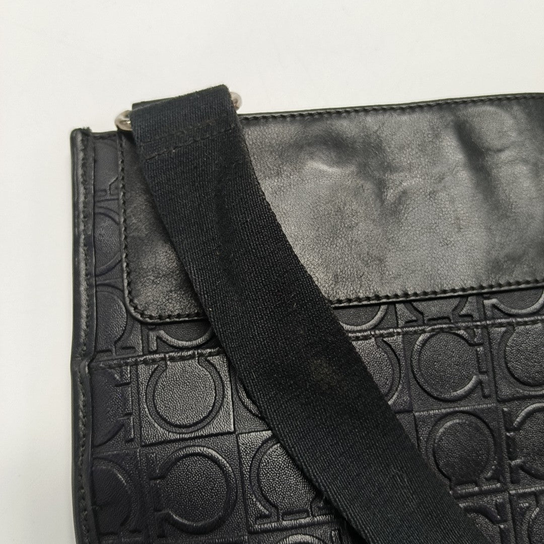 Calfskin Shoulder Bag Black