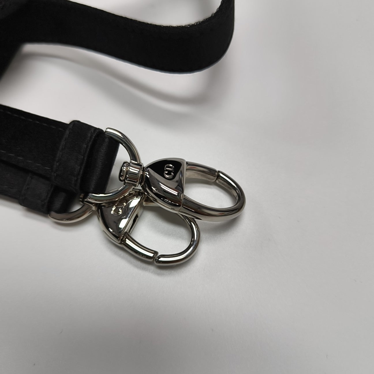 Lady Dior Mini Cannage Silk Satin Black