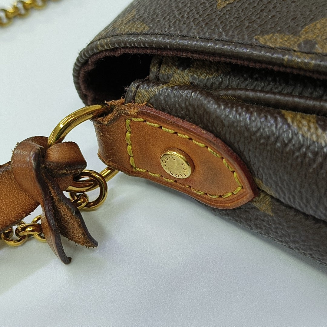 FAVORITE PM Monogram Coated Canvas Brown